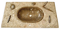 lavabo en marbre marron: image 1 0f 1 thumb
