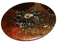 Table ronde fleur