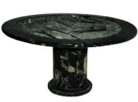 Table fossiles incrustés