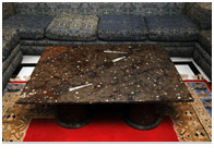 Table rectangulaire fossiles